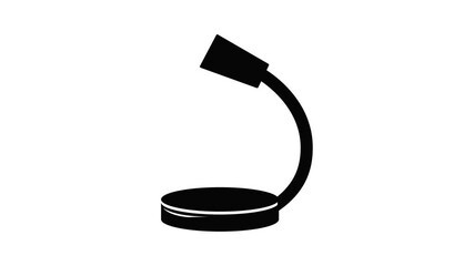 Poster - Table microphone icon animation simple best object on white