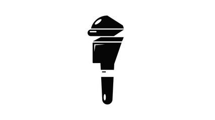 Poster - Microphone icon animation simple best object on white