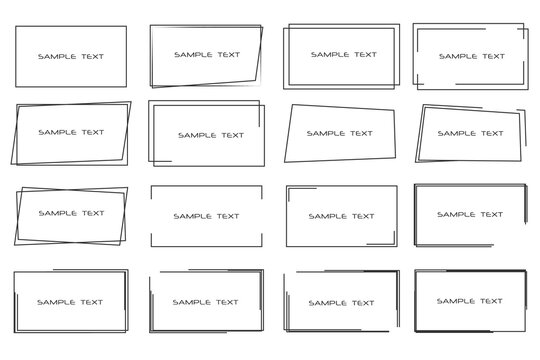 Rectangular black frames for your text. Backgrounds for tags, labels, cards.