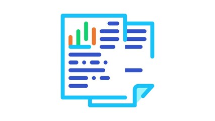 Poster - Medical History Biohacking animated icon on white background