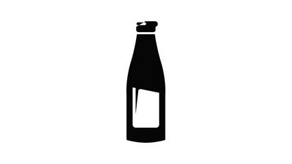 Wall Mural - Bottle cream icon animation simple best object on white