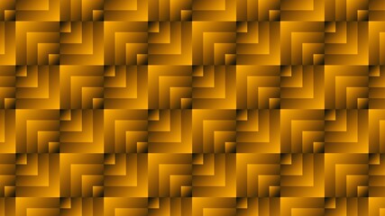 Poster - Modern square pattern background - mosaic structure in orange - 3D Illustration