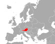 Karte von österreich in Europa