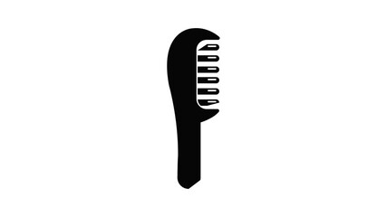 Wall Mural - Hairbrush style icon animation simple best object on white