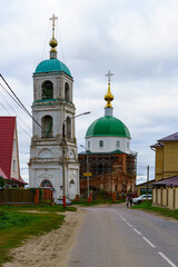 Church architecture of Murom, a city in Russia. 