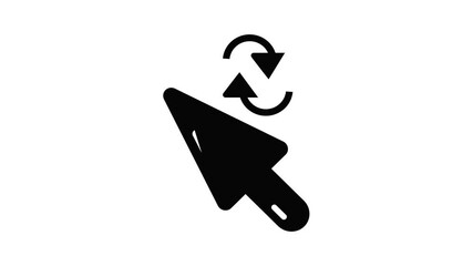 Poster - Cursor element icon animation simple best object on white