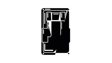 Poster - Switch icon animation simple best object on white