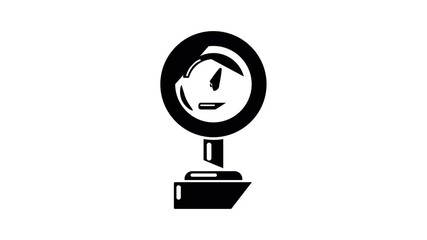 Poster - Commercial scale icon animation simple best object on white