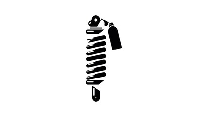Poster - Shock absorber icon animation simple best object on white