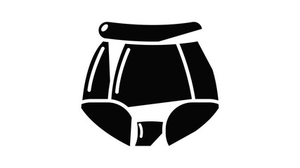 Poster - Underpants retro icon animation simple best object on white