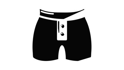 Poster - Men brief fashion icon animation simple best object on white