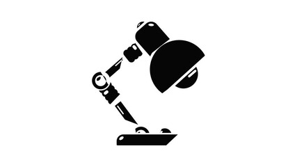 Poster - Table lamp icon animation simple best object on white