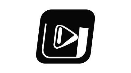 Poster - Video icon animation simple best object on white