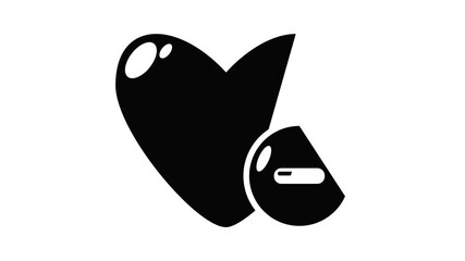 Poster - Dislike icon animation simple best object on white