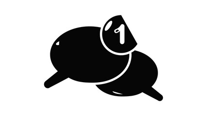 Poster - Dialog icon animation simple best object on white