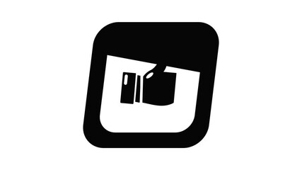 Poster - Thumbs up icon animation simple best object on white