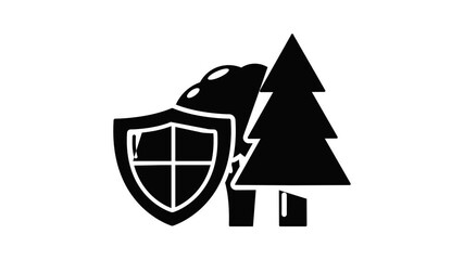 Poster - Environment protection icon animation simple best object on white