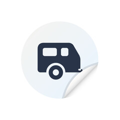 Canvas Print - Camper - Sticker