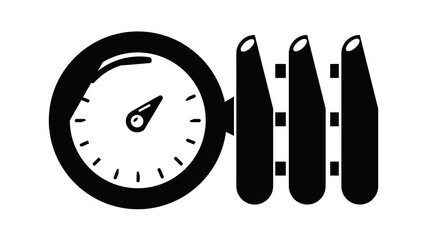 Poster - Manometer icon animation simple best object on white