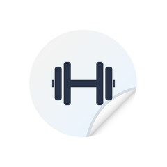 Poster - dumbbell - Sticker