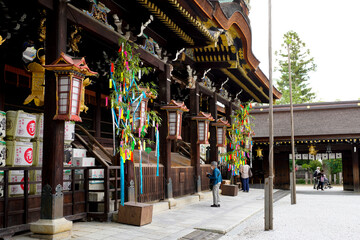 Canvas Print - Kitano Tenmangu Shrine in Kyoto.