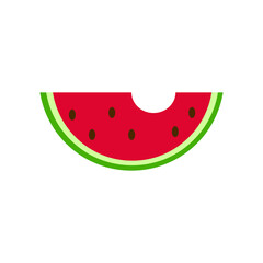 Wall Mural - Watermelon icon on white background