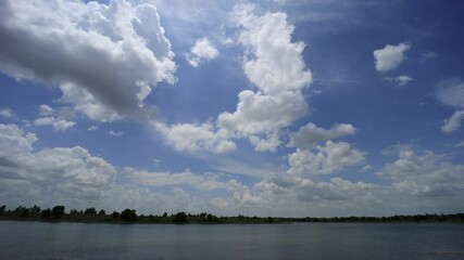 Wall Mural - footage b roll timelapse, dramatic sky. beautiful nature time lapse storm clouds at daytime.