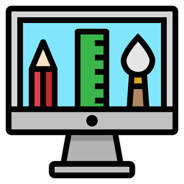 computer line icon