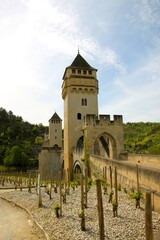 Canvas Print - Pont Valentré, Cahors, France	