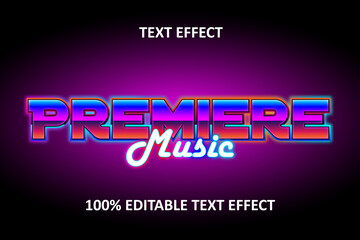 Aufkleber - Editable Text Effect RETRO BLUE RED