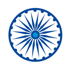 Wall Mural - ashoka chakra icon