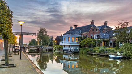 Wall Mural - Village canal scene Onderdendam