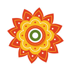 Sticker - Indian flower icon