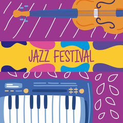 Wall Mural - Jazz festival banner