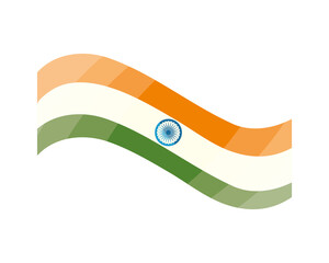 Canvas Print - india flag banner