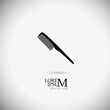 © Мария Неноглядова - Logo Hairbrush comb graphics. Vector illustration