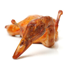 Poster - Peking Duck, China's most famous dish on white background