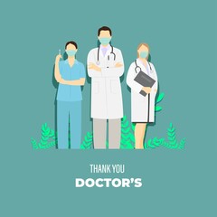 vector illustration for doctors day