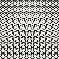 Poster - Black wire make lace. Vector simple pattern.