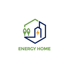 Poster - Energy Home Logo Vector