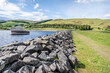© dvlcom - Megget Reservoir showing the Damn Wall and water intake in the Scottish Borders, UK