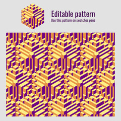 Aufkleber - Isometric pattern covers. Modern design. Cool colorful backgrounds. Applicable for Banners, Placards, Posters, Flyers. blue pattern. Eps10 vector template.