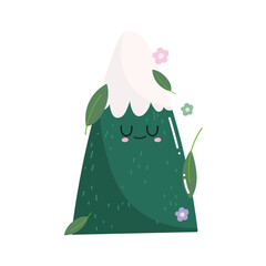 Sticker - cute mountain snow