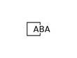ABA letter initial logo design vector illustration