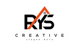 Fototapeta  - initial RYS letters real estate construction logo vector	