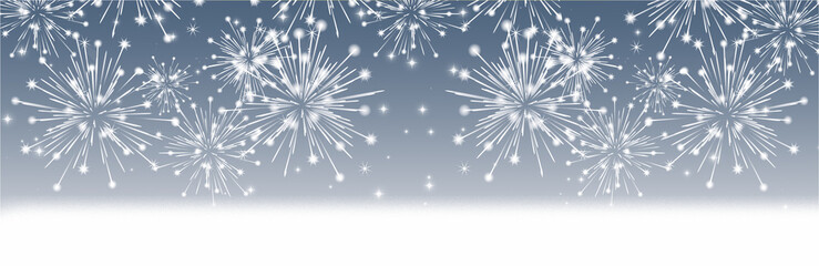 Wall Mural - fireworks background for anniversary, new year, event and festival. space for text