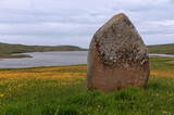 Fototapeta Desenie - Stand stone Finlaggan, Islay, Scotland, UK