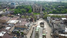 Aerial View Of Peterborough Cathedral,  Also Known As Saint Peter's Cathedral, In The United Kingdom
