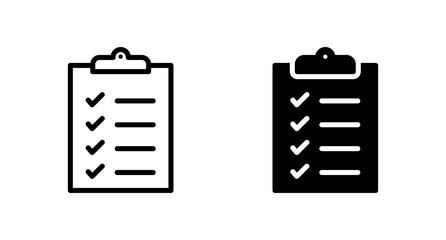 Wall Mural - clipboard icon vector for web, computer and mobile app