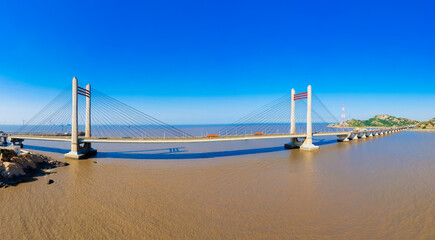 Wall Mural - Aerial view of East China Sea Bridge